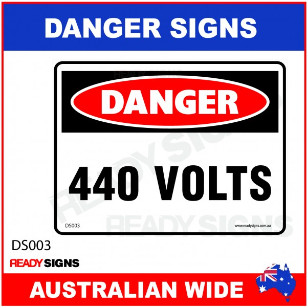DANGER SIGN - DS-003 - 440 VOLTS